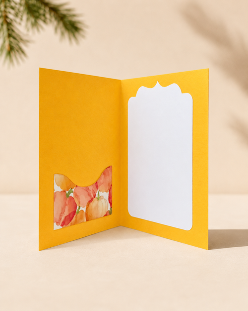 Personalized Autumn Gift Card Holder Book