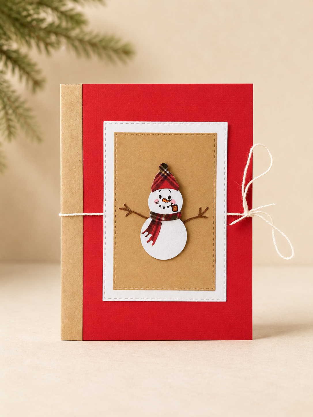 Personalized Snowman Christmas Gift Card Holder Book — Handmade Holiday Keepsake
