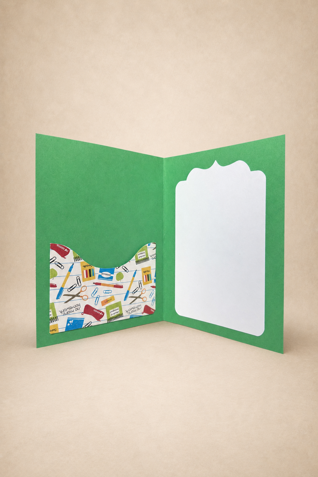 Personalized Apple Gift Card Holder Book