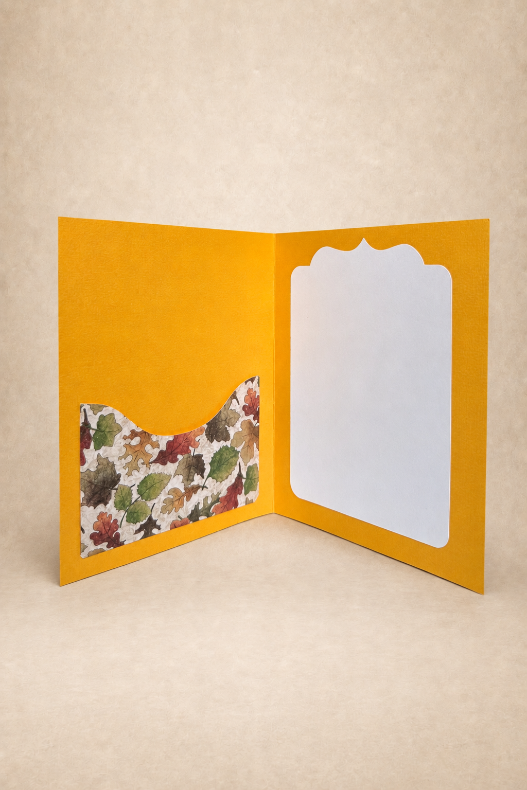 Personalized Fall Pumpkin Gift Card Holder Book