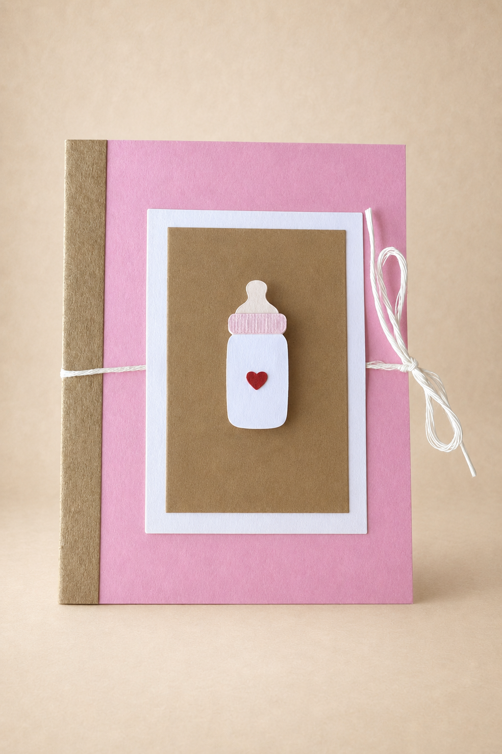 Personalized Baby Bottle Gift Card Holder Book