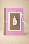 Personalized Baby Bottle Gift Card Holder Book
