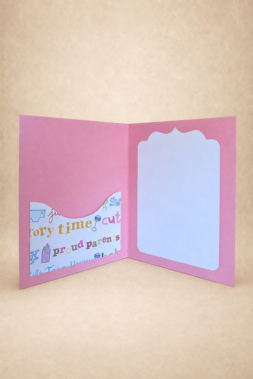 Personalized Baby Bottle Gift Card Holder Book