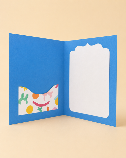 Personalized Birthday Balloon Gift Card Holder Book