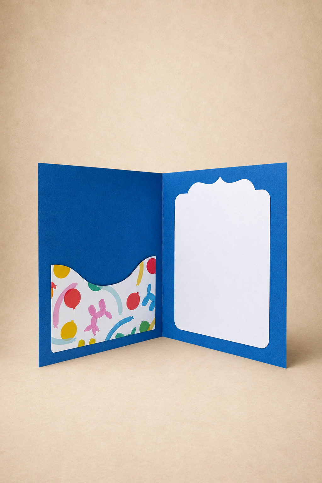 Personalized Birthday Balloon Gift Card Holder Book