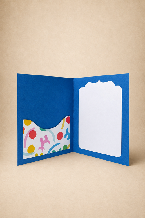 Personalized Birthday Balloon Gift Card Holder Book