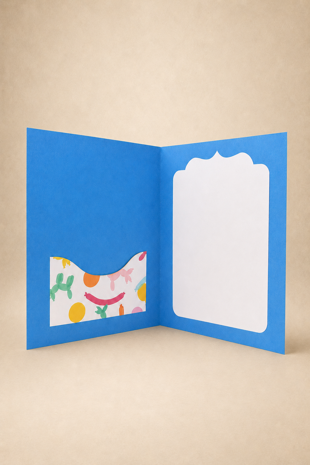 Personalized Birthday Balloon Gift Card Holder Book