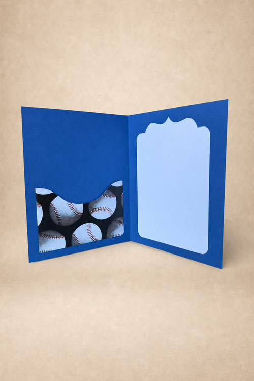Personalized Baseball Gift Card Holder Book