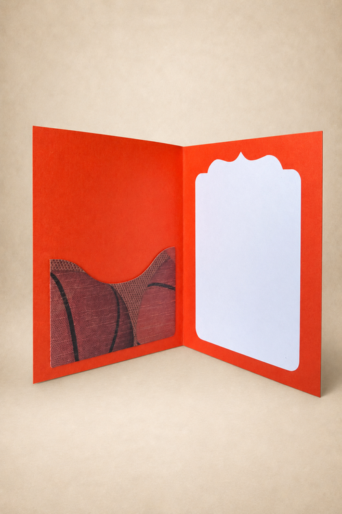 Personalized Basketball Gift Card Holder Book