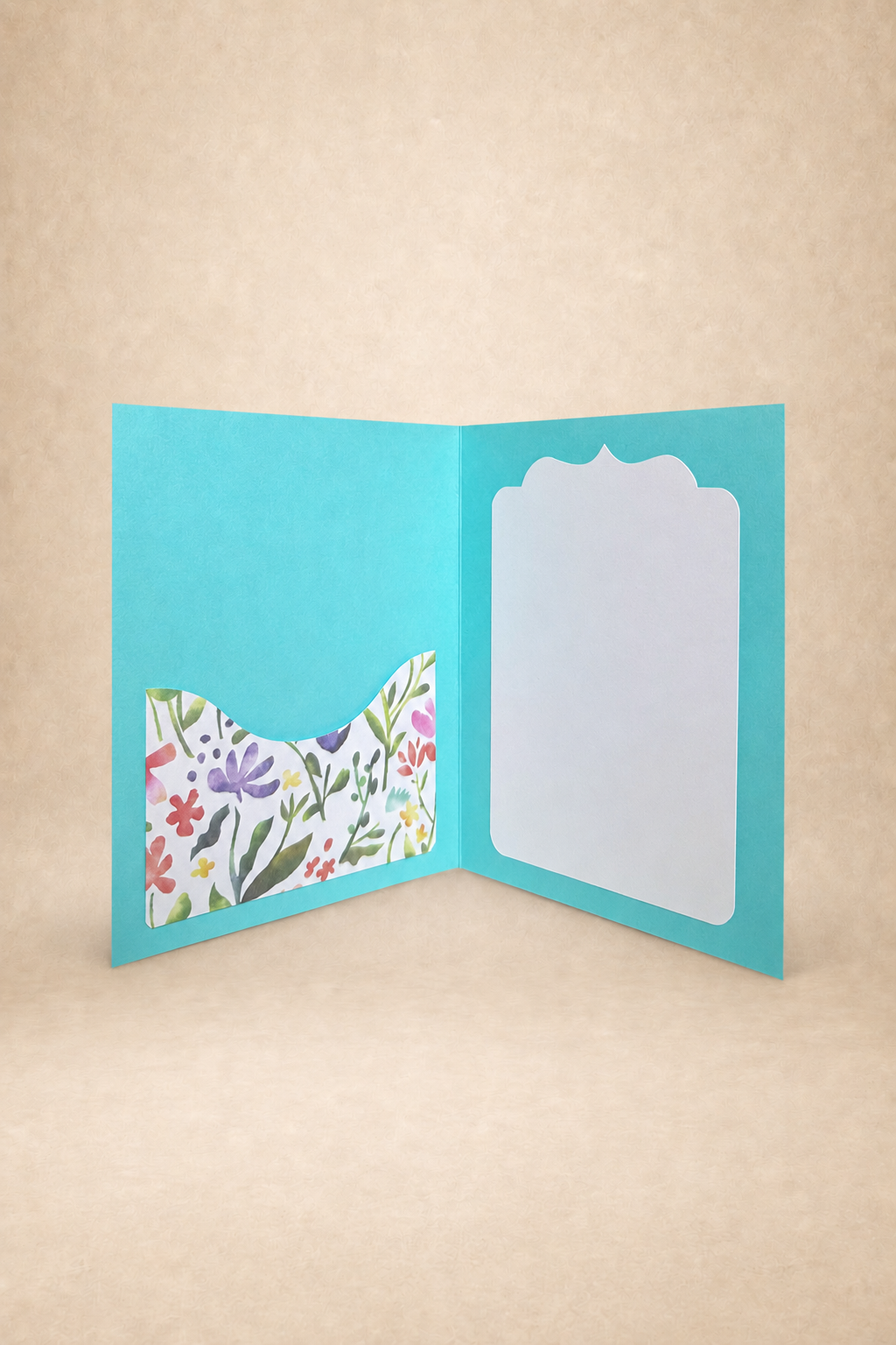 Personalized Floral Gift Card Holder Book