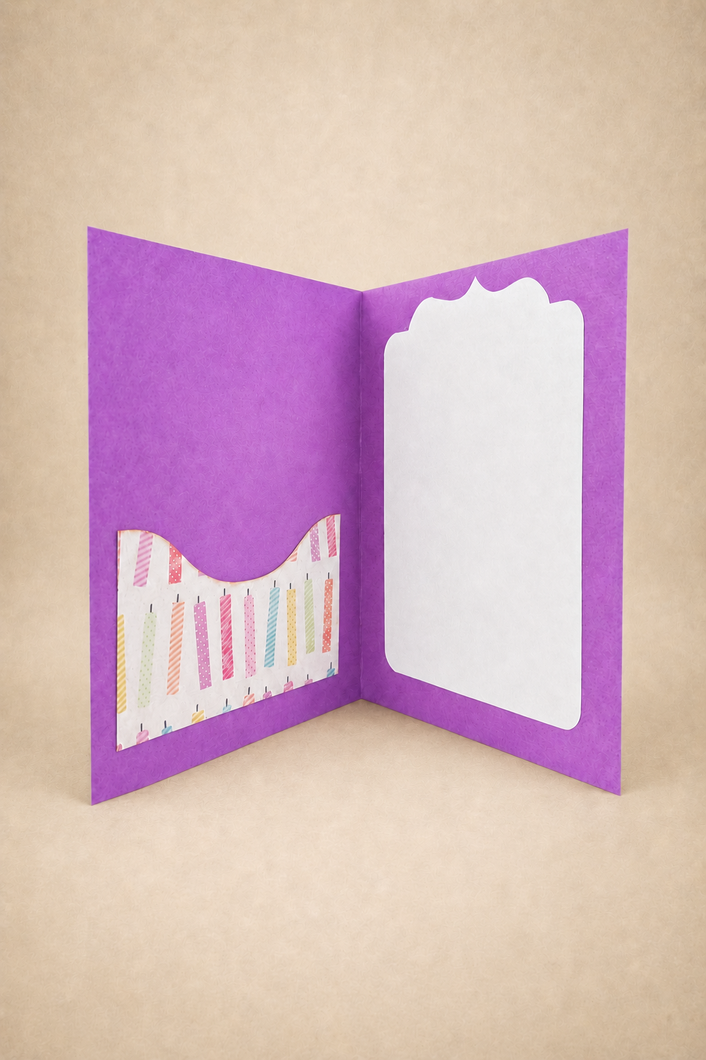Personalized Birthday Cake Gift Card Holder Book