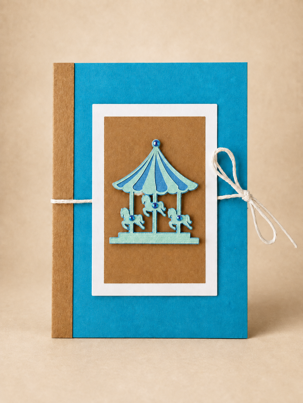 Personalized Carrousel Gift Card Holder Book