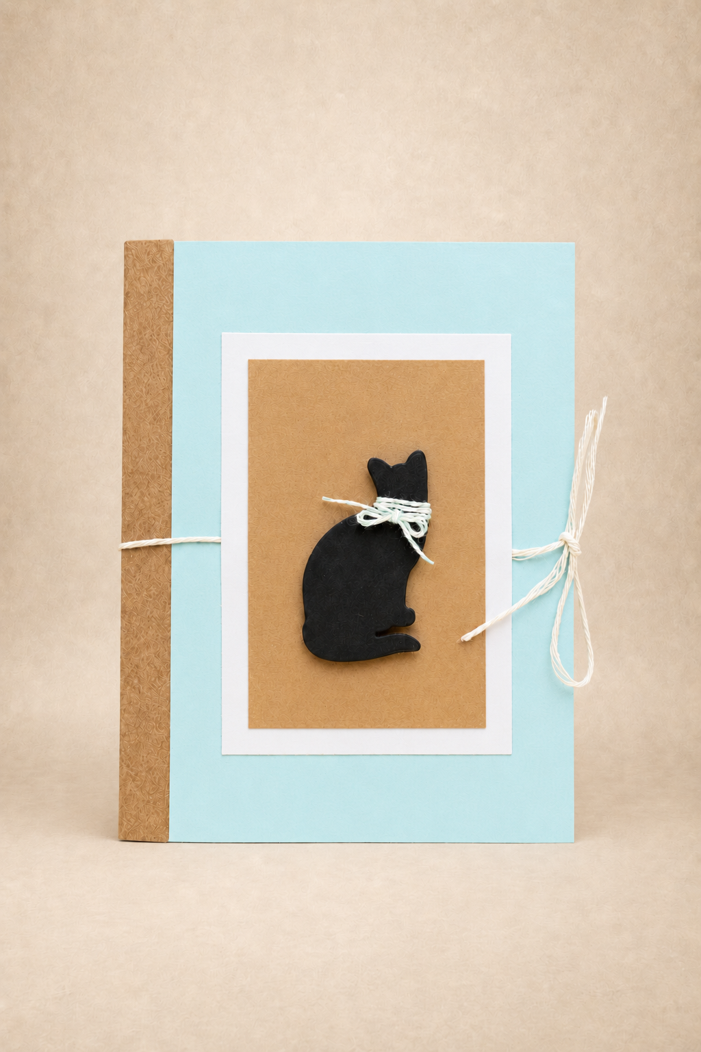 Personalized Black Cat Gift Card Holder Book