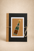 Personalized Champagne Bottle Gift Card Holder Book