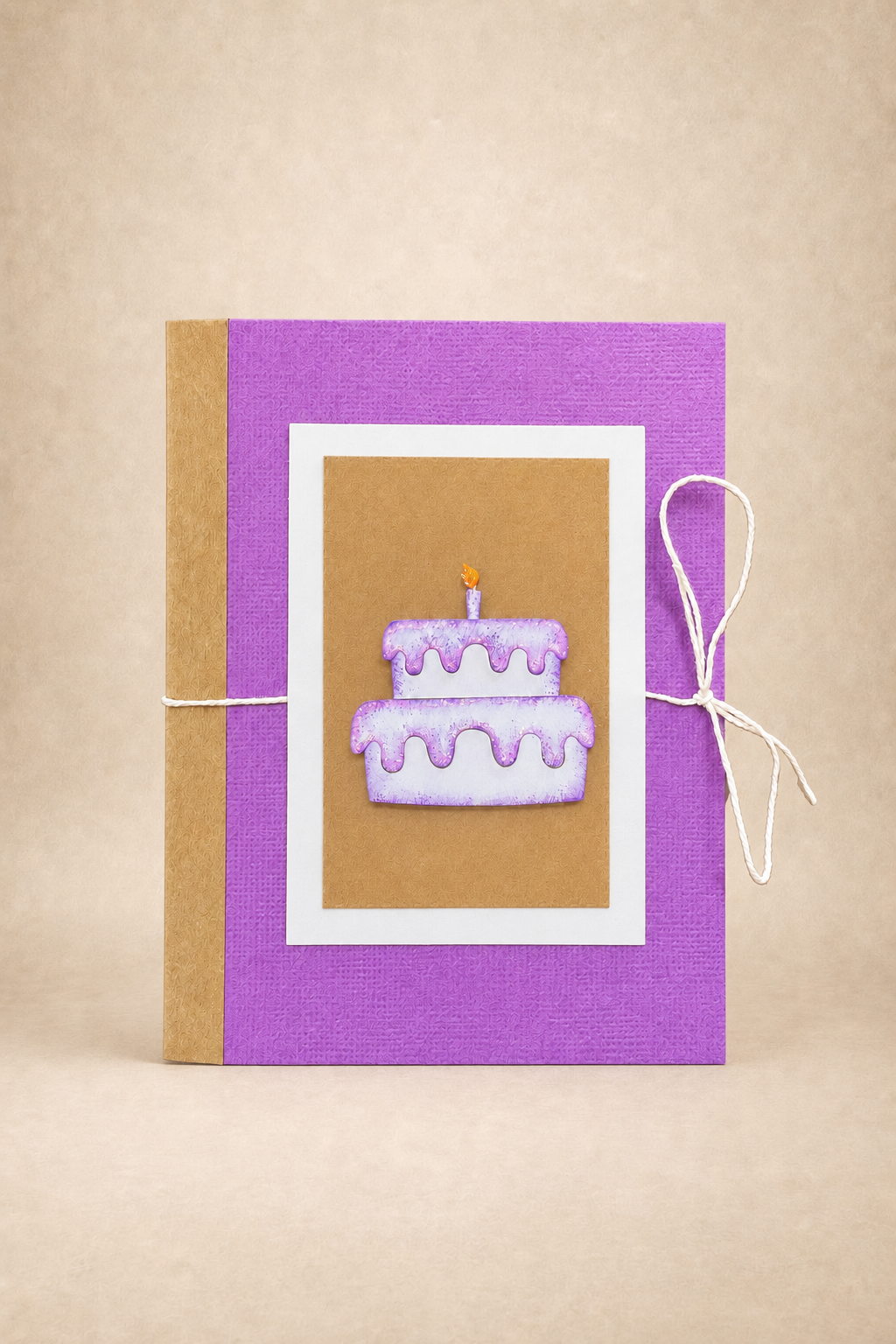 Personalized Birthday Cake Gift Card Holder Book
