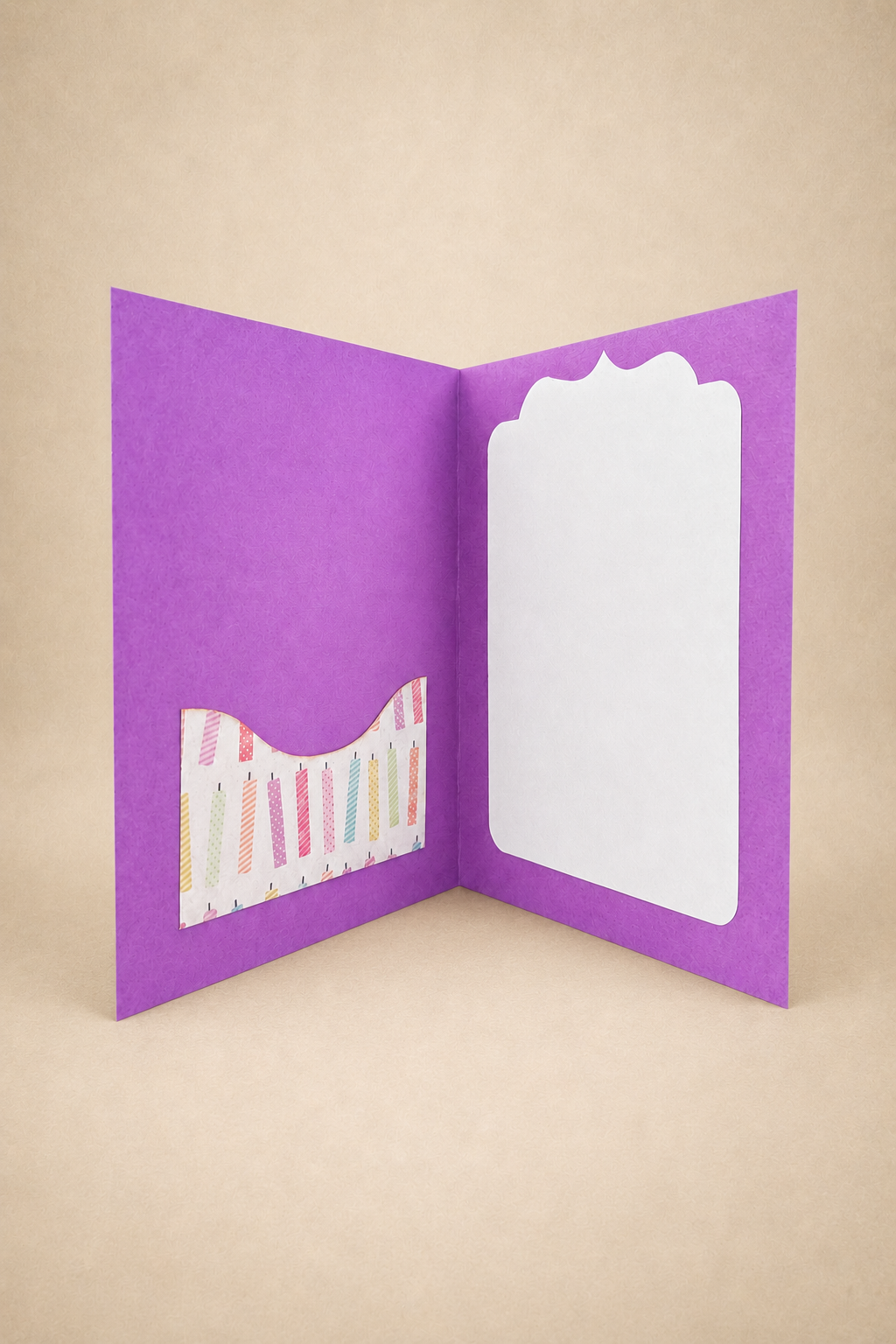 Personalized Birthday Cake Gift Card Holder Book