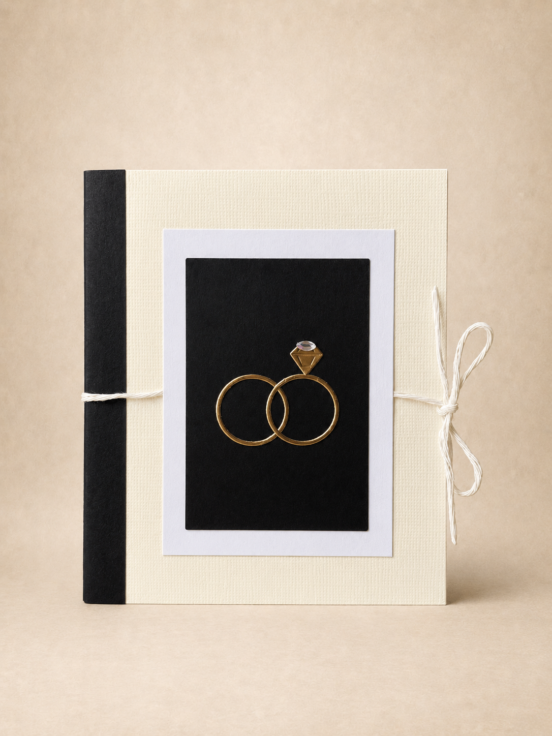 Personalized Wedding Ring Gift Card Holder Book