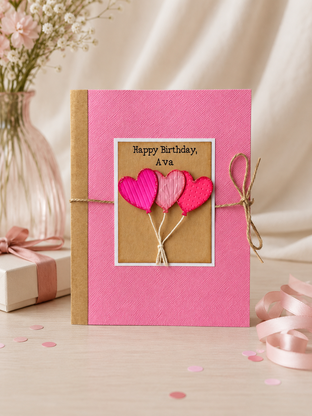 Personalized Birthday Gift Card Holder Book