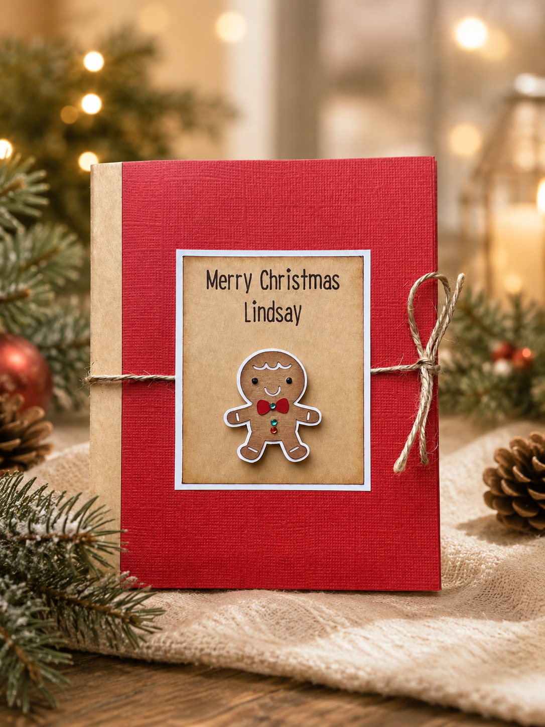 Custom Christmas Gift Card Holder Book