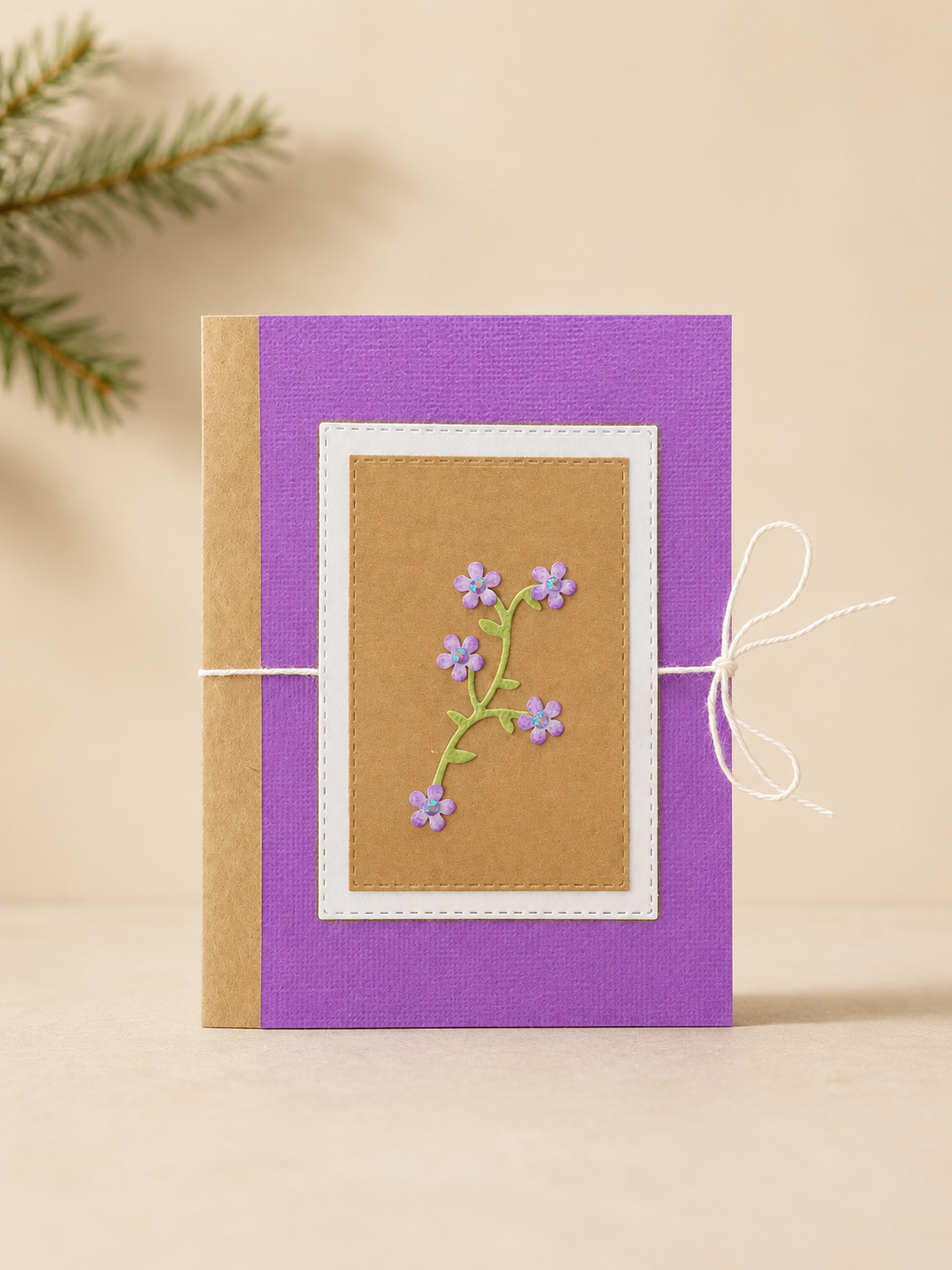 Personalized Flower Gift Card Holder Book
