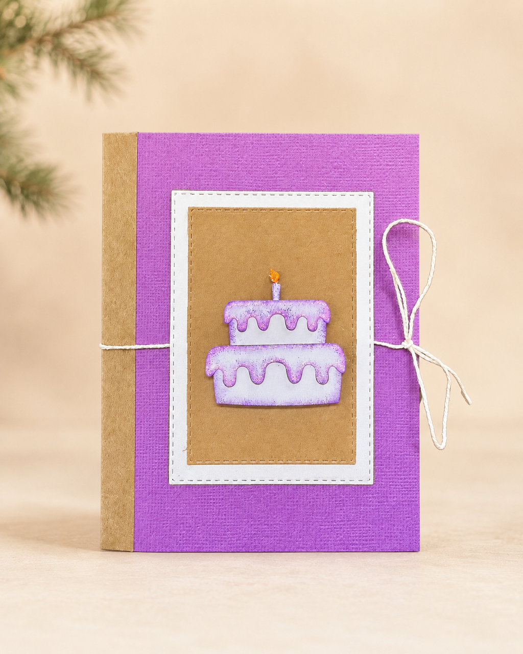 Personalized Birthday Cake Gift Card Holder Book