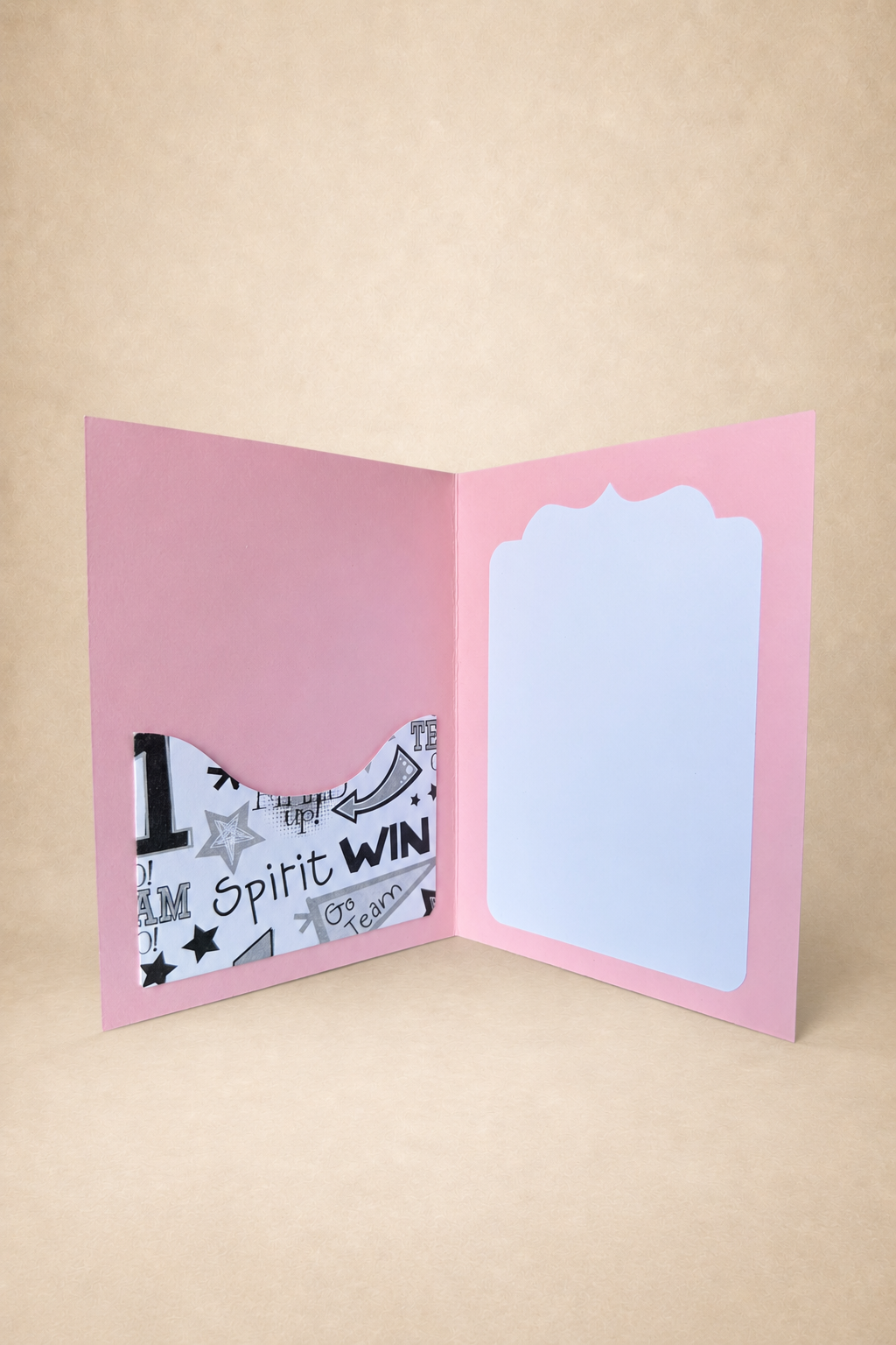 Personalized Cheerleading Gift Card Holder Book