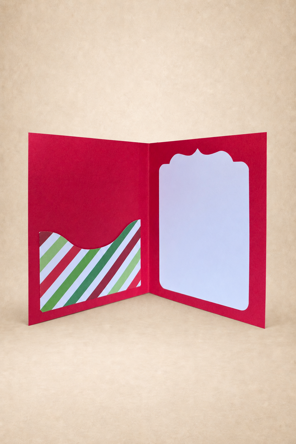 Personalized Christmas Cookie Gift Card Holder Book