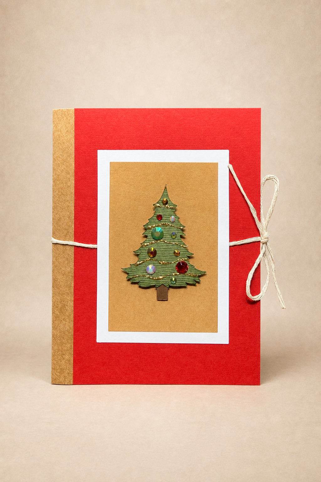 Personalized Christmas Tree Gift Card Holder Book