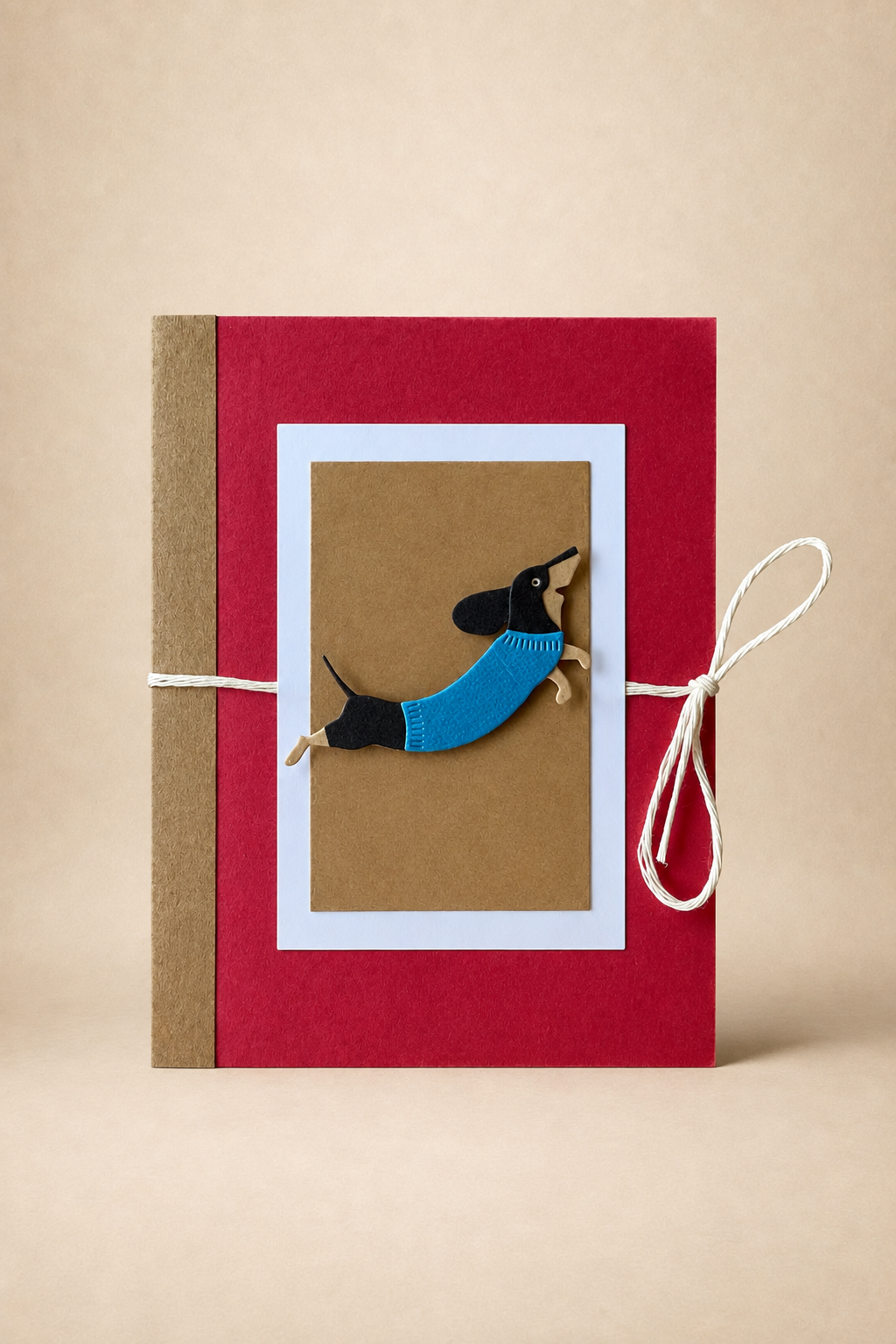 Personalized Dachshund Gift Card Holder Book
