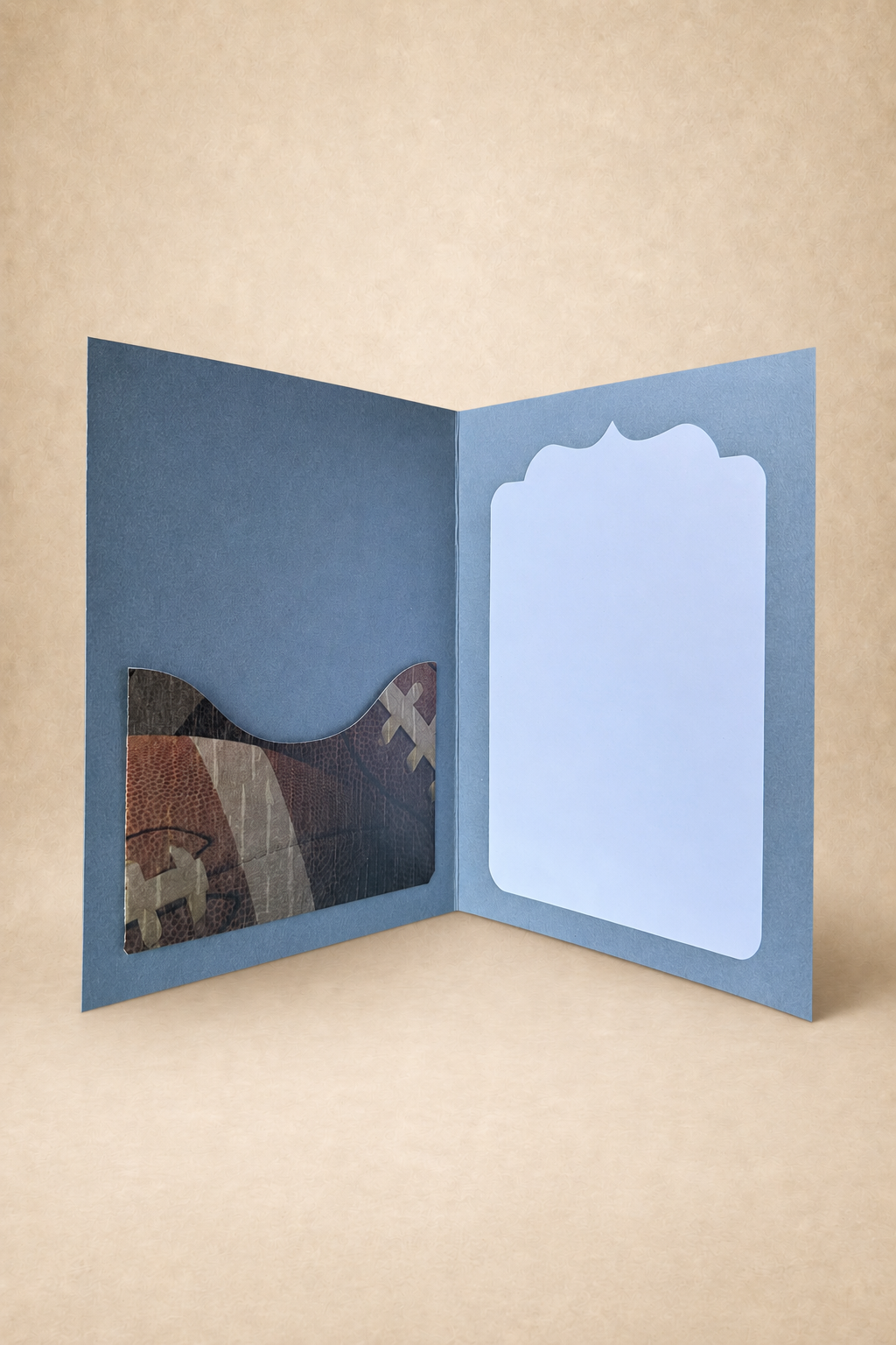 Personalized Football Gift Card Holder Book
