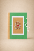 Personalized Gingerbread Man Christmas Gift Card Holder Book
