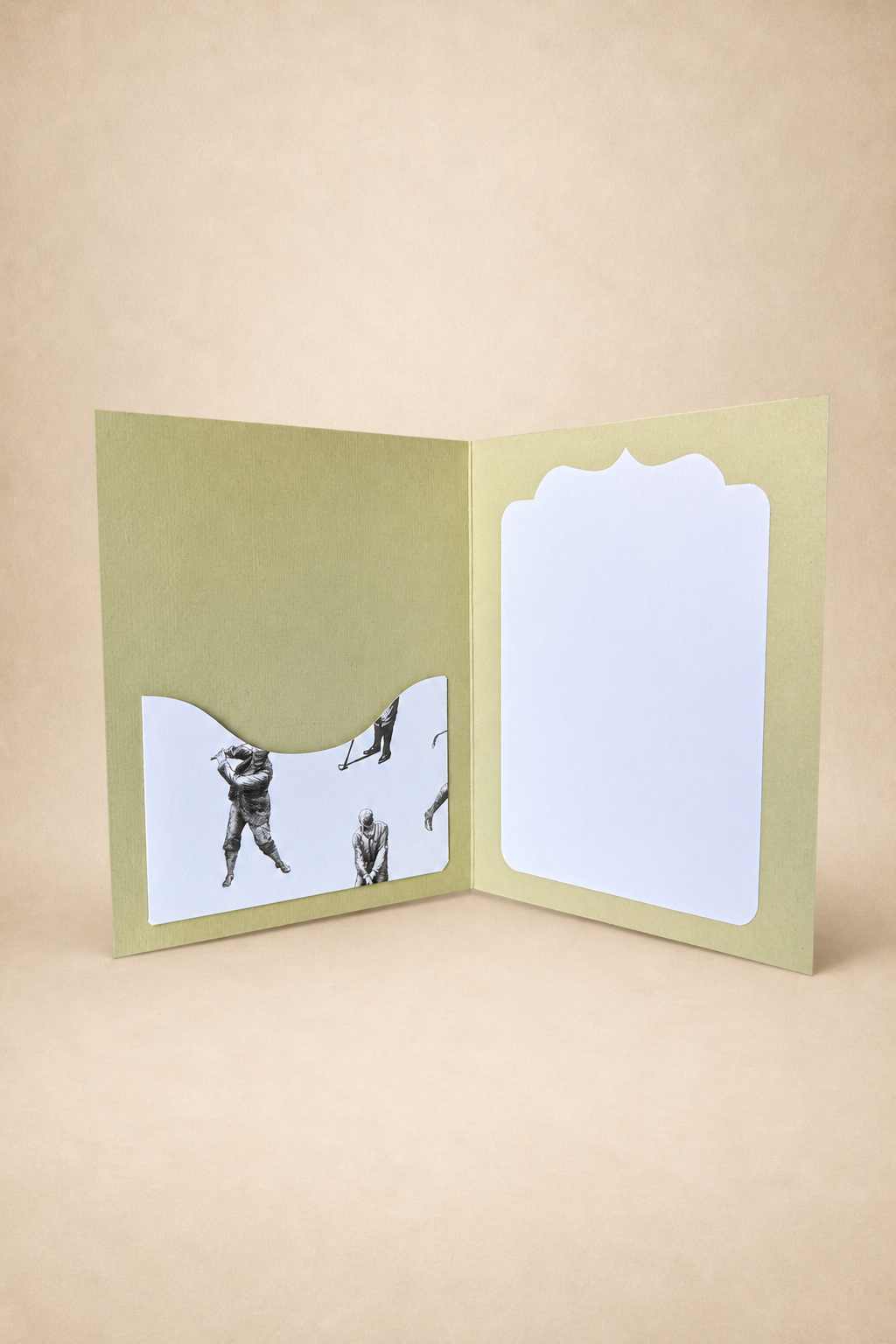 Personalized Golf Gift Card Holder Book