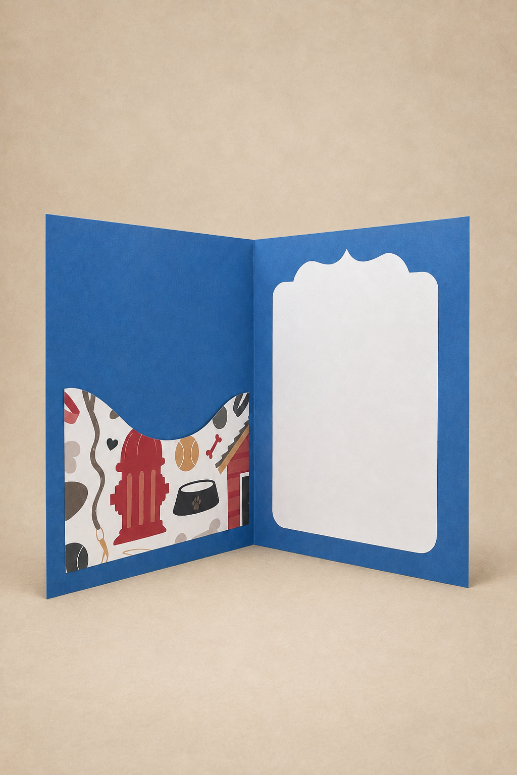 Personalized Paw Print Gift Card Holder Book