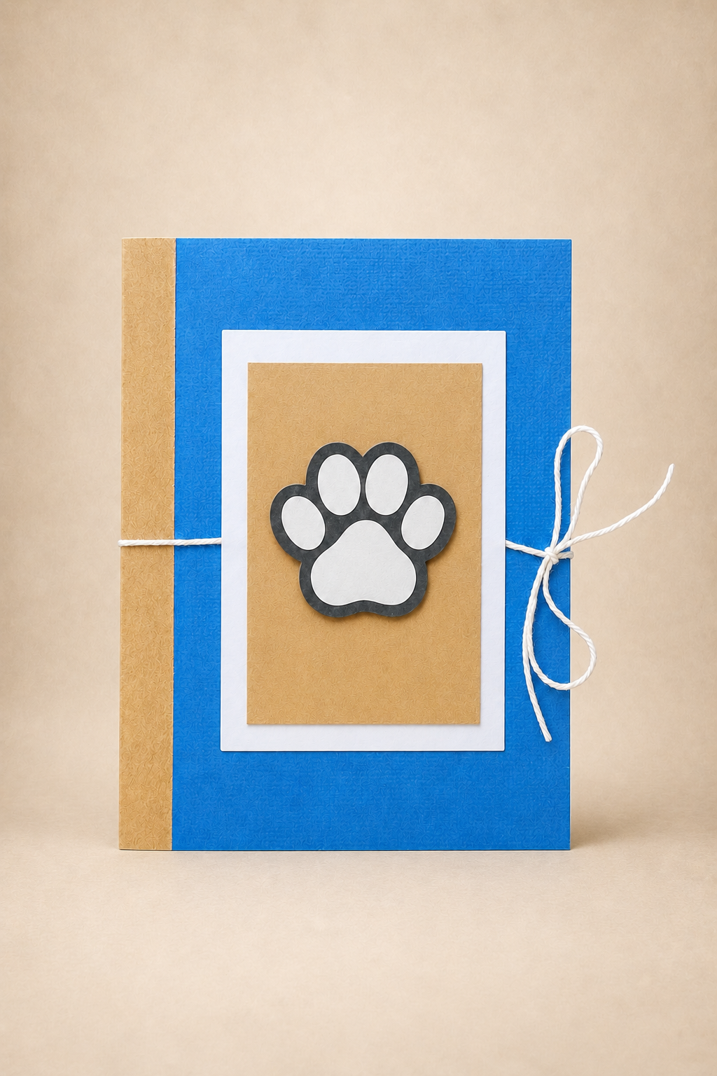 Personalized Paw Print Gift Card Holder Book