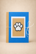 Personalized Paw Print Gift Card Holder Book