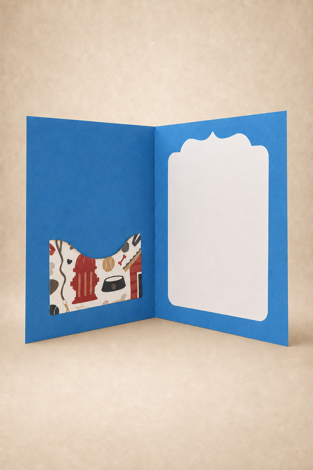 Personalized Paw Print Gift Card Holder Book