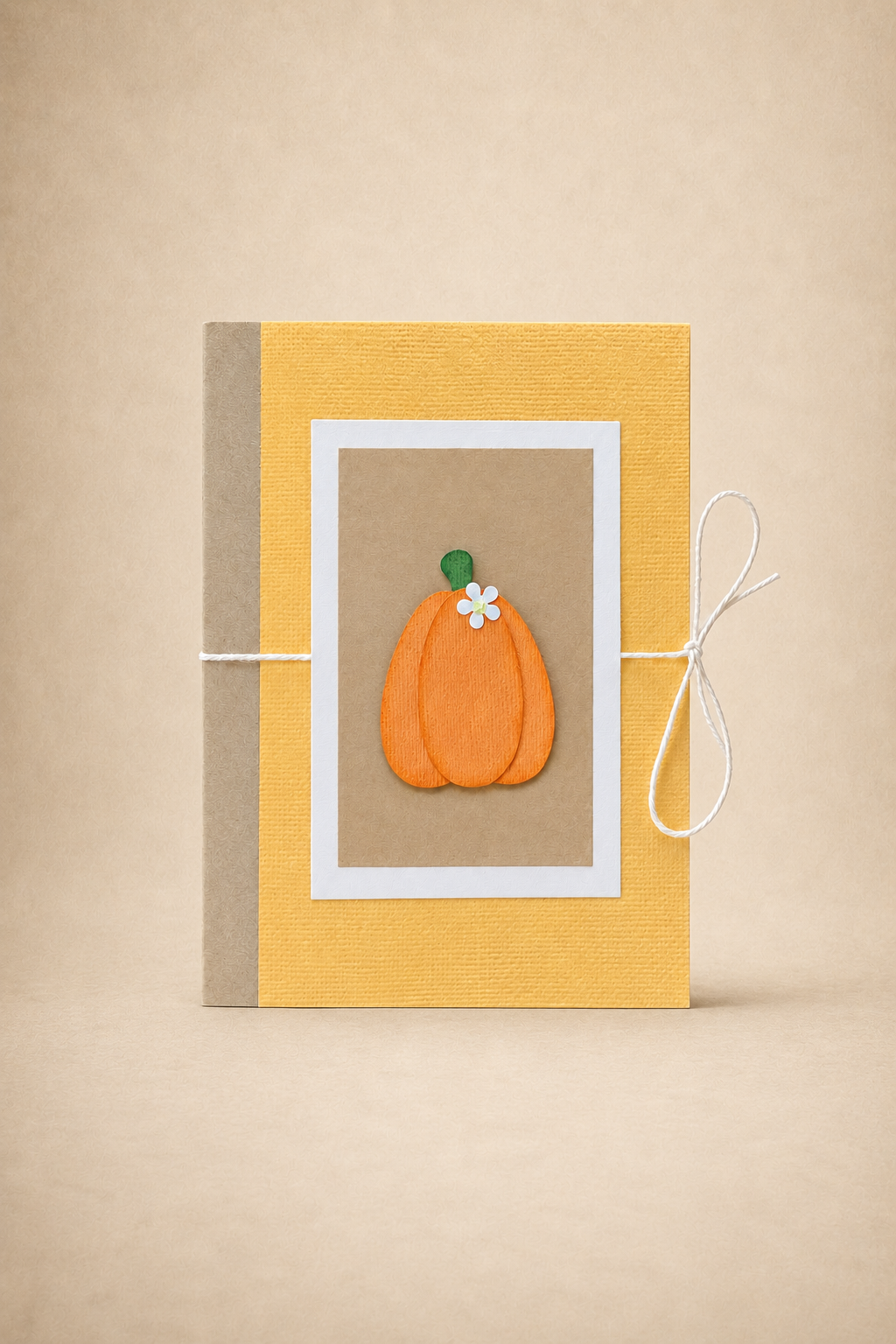 Personalized Fall Pumpkin Gift Card Holder Book