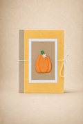 Personalized Fall Pumpkin Gift Card Holder Book