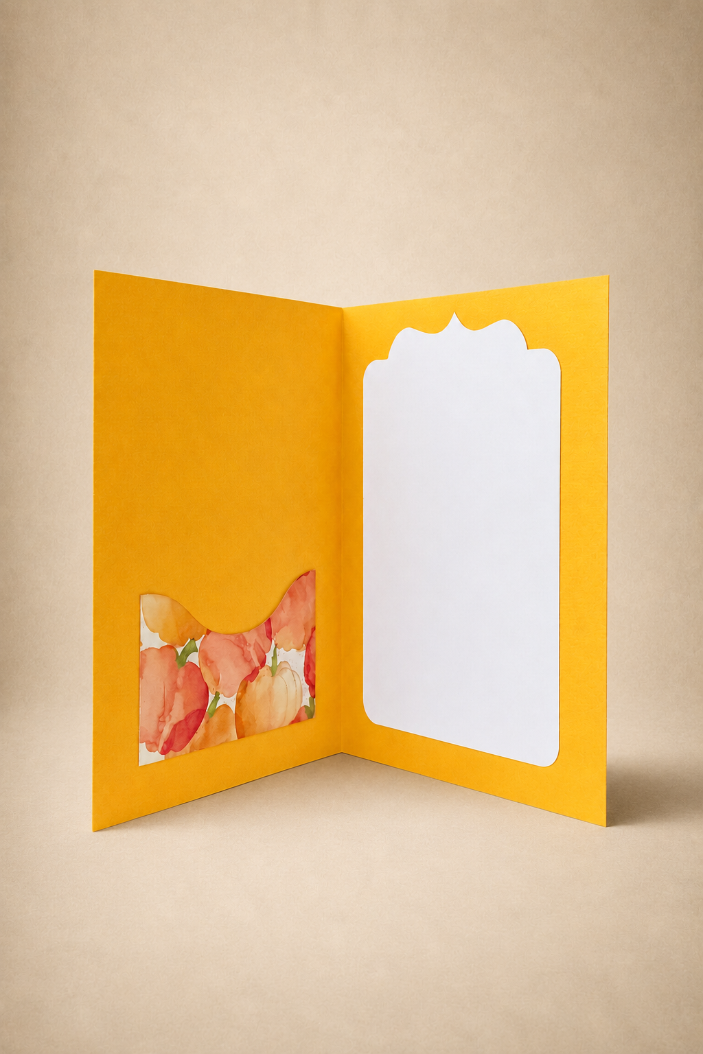 Personalized Fall Pumpkin Gift Card Holder Book