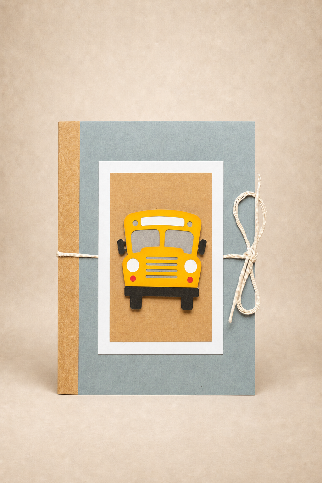 Personalized School Bus Gift Card Holder Book
