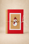 Personalized Snowman Christmas Gift Card Holder Book