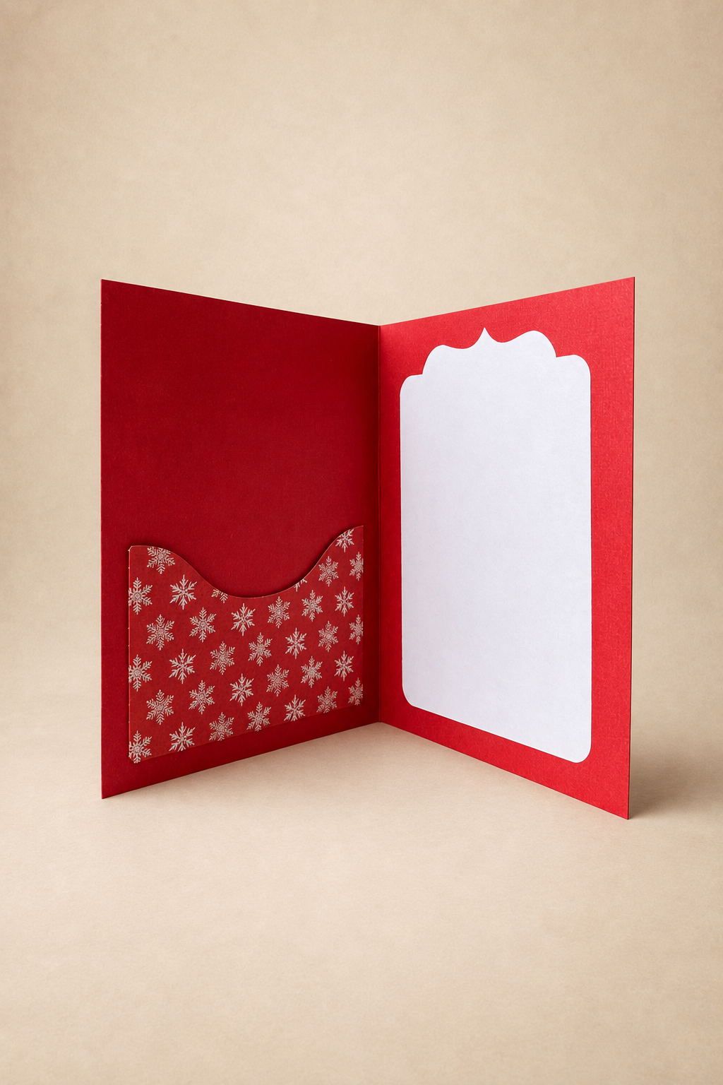 Personalized Snowman Christmas Gift Card Holder Book