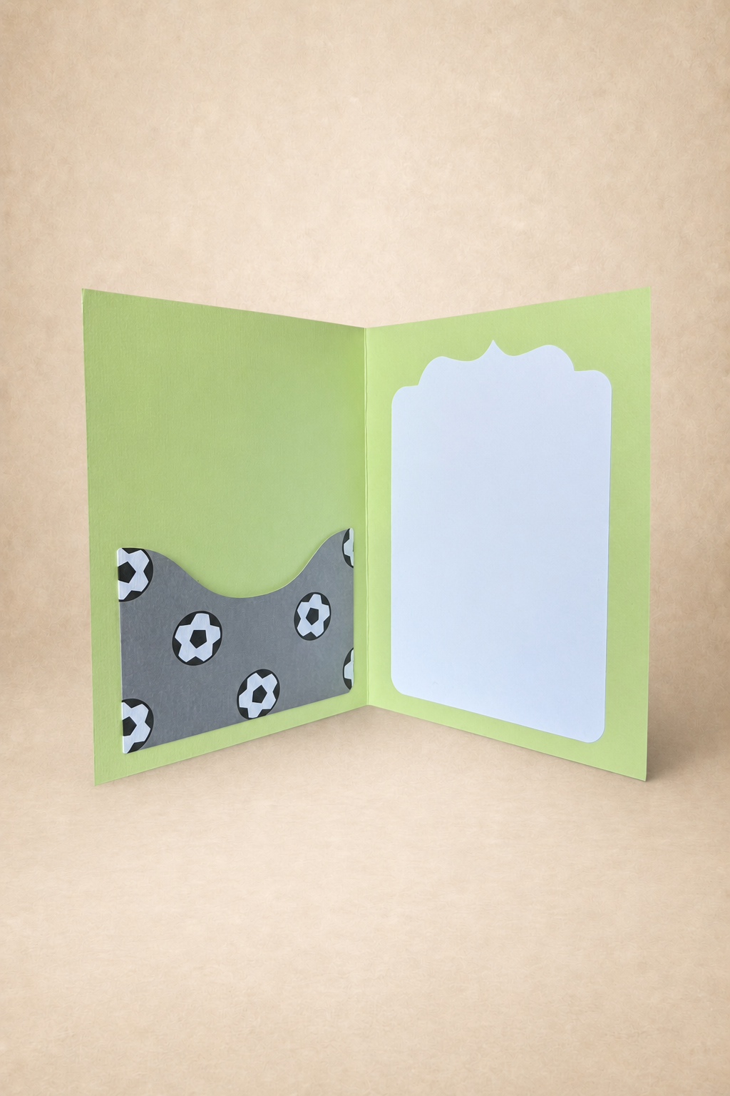 Personalized Soccer Gift Card Holder Book