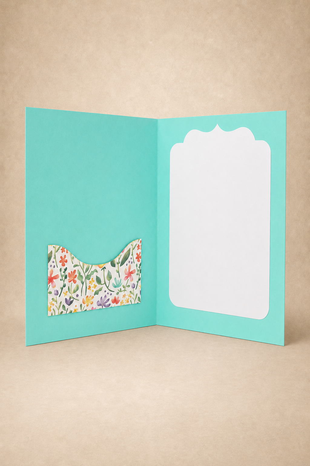 Personalized Floral Gift Card Holder Book